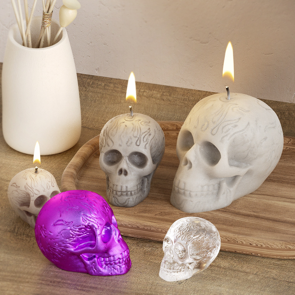 Soap Making Gifts - Multi Size Totenkopf Kopf Silikonform 3D
