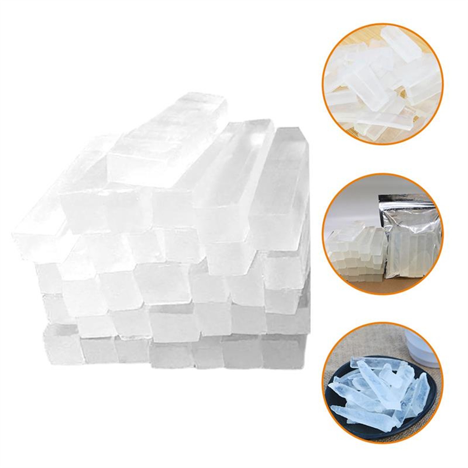 Soap Making Kit For Beginners - 250g Beutel Klares Glycerin-Seifenbasis für Bio-Handseifenherstellung,